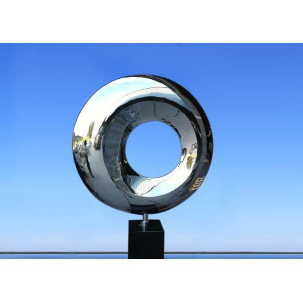 Forma interior al aire libre WS-ST048 del buñuelo de la escultura del acero inoxidable del espejo