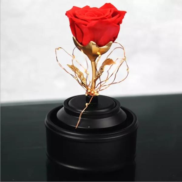 2019 Christams Gift Preserved Flower Forever Rose In Flask On Sale