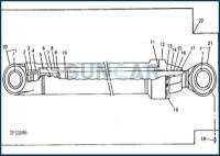 Equipos de reparación del sello del cilindro del brazo del palillo del cazo de AH144595 JOHN DEERE para 690ELC