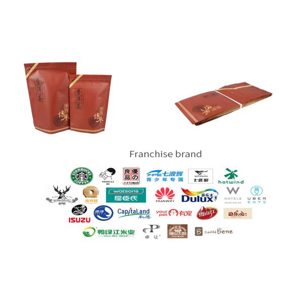 Напечатанные Gravure мешки сумки Kraft бумажные упаковывая стоят вверх по 50-320microns