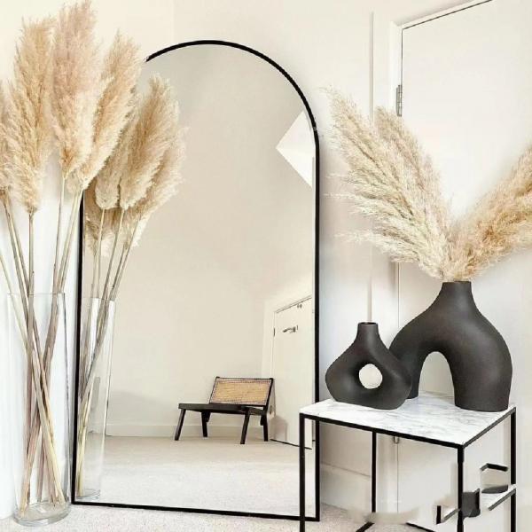CE Bedroom Dressing Mirror Metal Frame HD Standing Full Length Mirror
