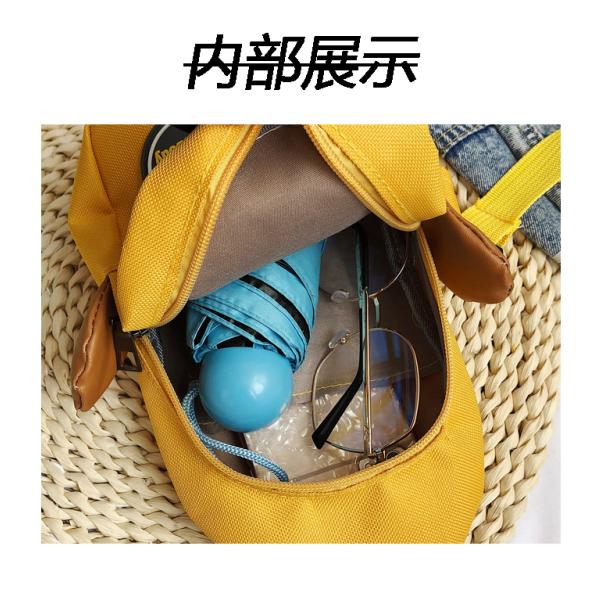Summer chicken canvas bags kids purse chest bag red duck Fanny pack canvas OEM logo picture shoulder crossbody bag