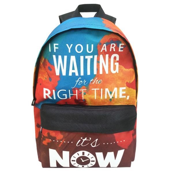 Printed backpack women Korean version 2018 new travel backpack men's university student bag academic style