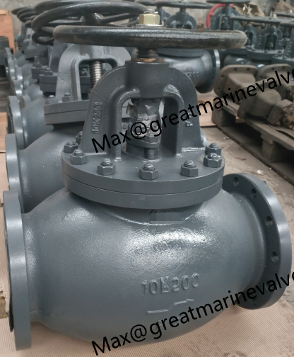 JIS F7307 MARINE CAST IRON ANGLE VALVE 10K 2