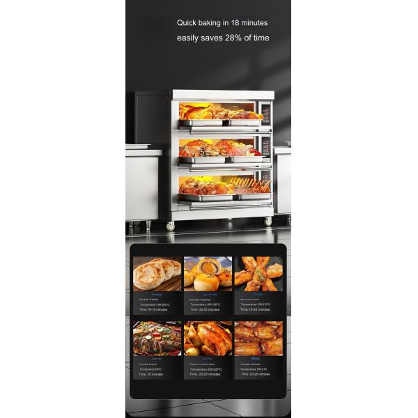 250 KG Professional Baking Ovens Small Size Gas and Electric Deck Pizza Oven for Bakery