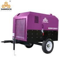 Compresseur d'air à petite vis Moteur diesel minier portable Compresseur d'air à vis