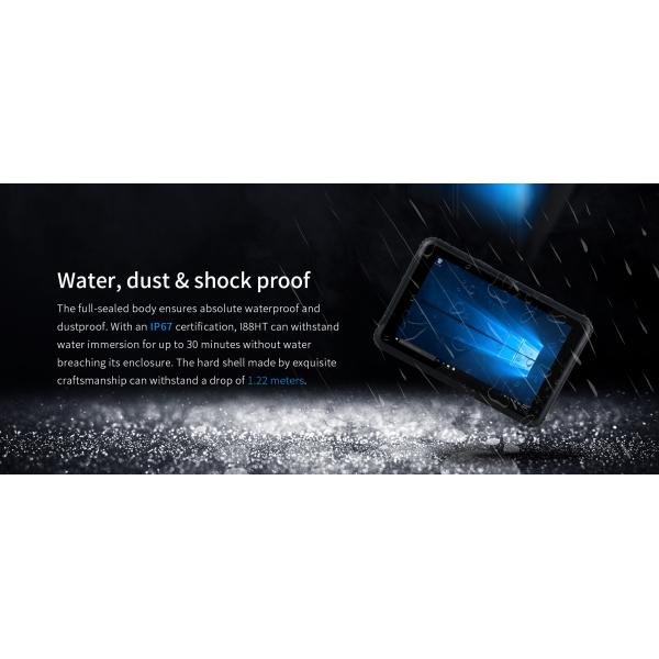 Tablette industrielle 8 pouces Win 10 avec connectivité NFC et Intel 4G GSM