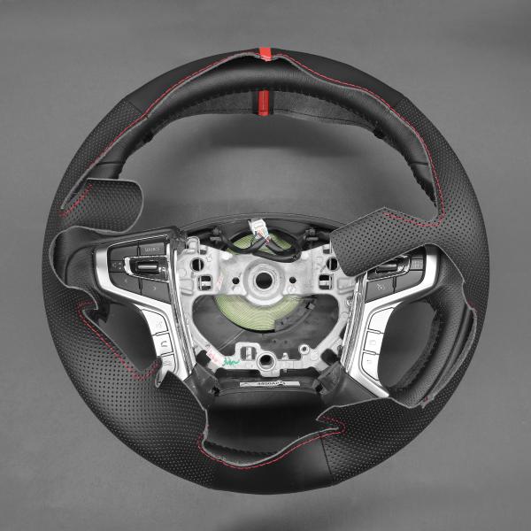 Hand Stitching Microsoft Leather Steering Wheel Cover for Mitsubishi Outlander L200 Outlander Pajero Sport Triton Shogun 2022