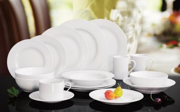 white porcelain/ceramic dinner plate/12/20/30pieces dinnerware sets/ from guang xi beiliu Manufacturer&factory china