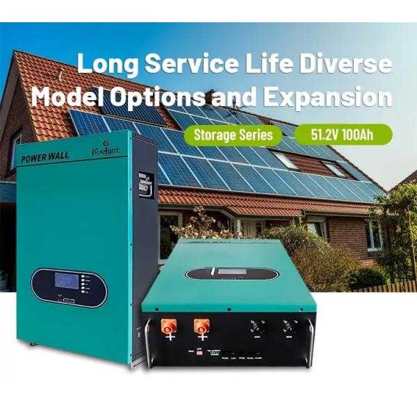 MPPT Lifepo4 Battery Pack 51.2V RS485 Industry Home Wall Battery Solar Energy Storage