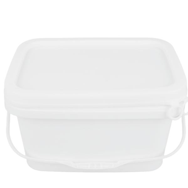 1.2kg Capacity Square PP Plastic Container for Product Packaging