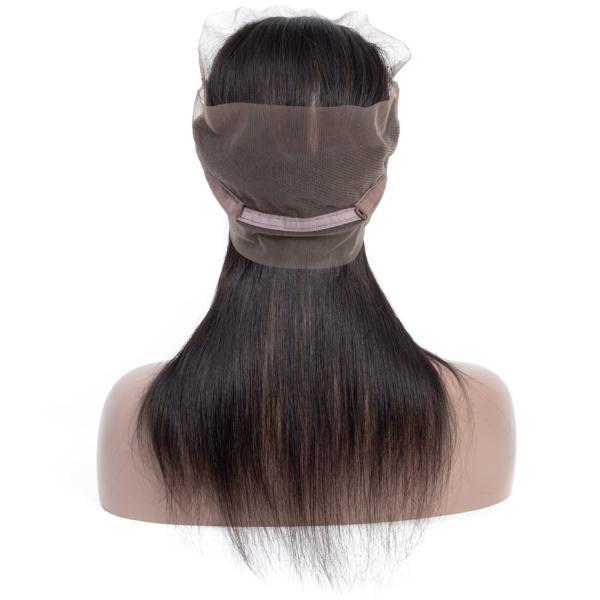 360 extensões reais frontais do cabelo humano do fechamento 100% do laço em linha reta para Ladys