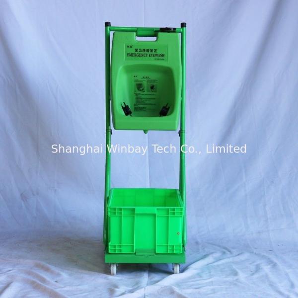 Trolley portable eyewash 30L(8gallon) emergency eyewash  ABS portable eye wash station, plastic emergency eye wash
