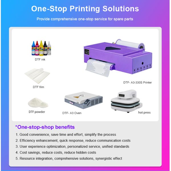 Fcolor A3 300mm Label Printer DX7 Print Head Dtf Ab Film Sticker Printer for High End Gift Bottle Phone Case