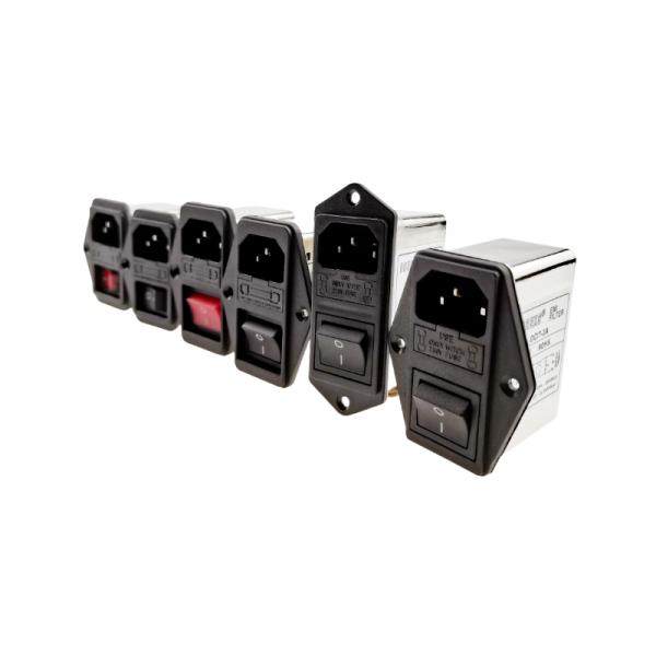 Фильтр DBI6 EMI, фильтр шума линий питания переменного тока 6A с розеткой IEC