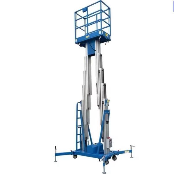 Double Mast Aluminum Alloy Lifting Platform Mobile Lift Work Tables