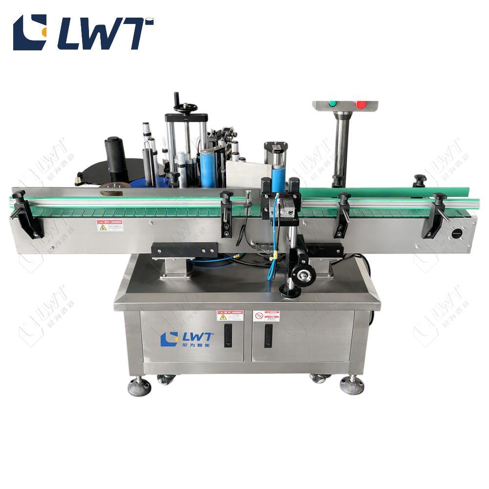 Automatic Round Bottle Labeling Machine Stainless Steel Juice Bottles