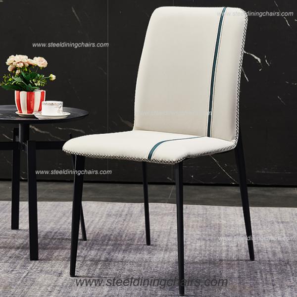 Luxury Minimalist House Iron Back 50cm 90cm Steel Frame Dining Chairs