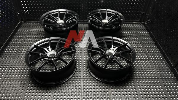 D03-R Gloss Black VR Forged Porsche 991 Turbo Wheels 16-26 Inch