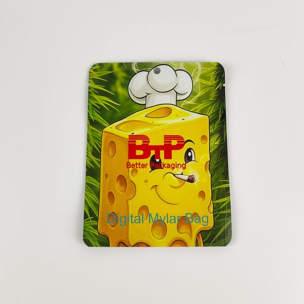 High Quality Custom Printed Logo Soft Touch Mylar Food Grade Antistatic Stand Ziplock Pouch 3.5g 7g 14g 28g for Milk Jelly