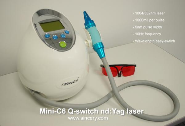 High Performance Pico Laser Machine 1064nm ND YAG Laser Machine Mini C6 Type