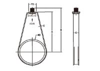 Factory Pipe Clamps Stainless Steel Strut Loop Hanger
