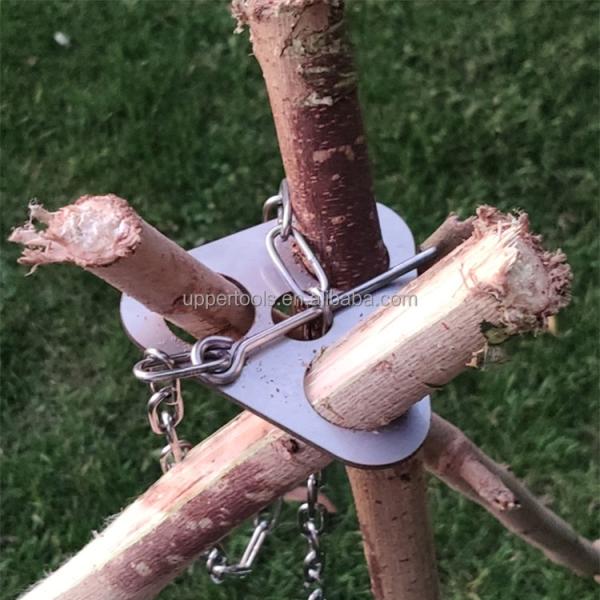 Stainless Steel Picnic Tripod Convenient and Adjustable for Outdoor Campfire Barbecue
