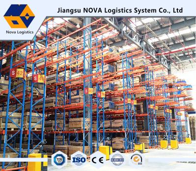 Pulverize o racking resistente de revestimento da pálete da capacidade de carregamento com vasta gama