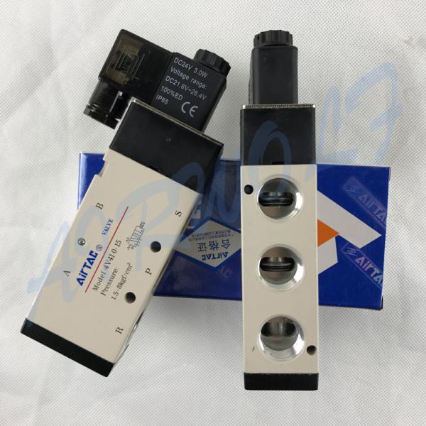 -5/2,5/3 пути Airtac пневматические электромагнитные клапаны 4V410-15, 4V420-15, -4V430C/E/P-15