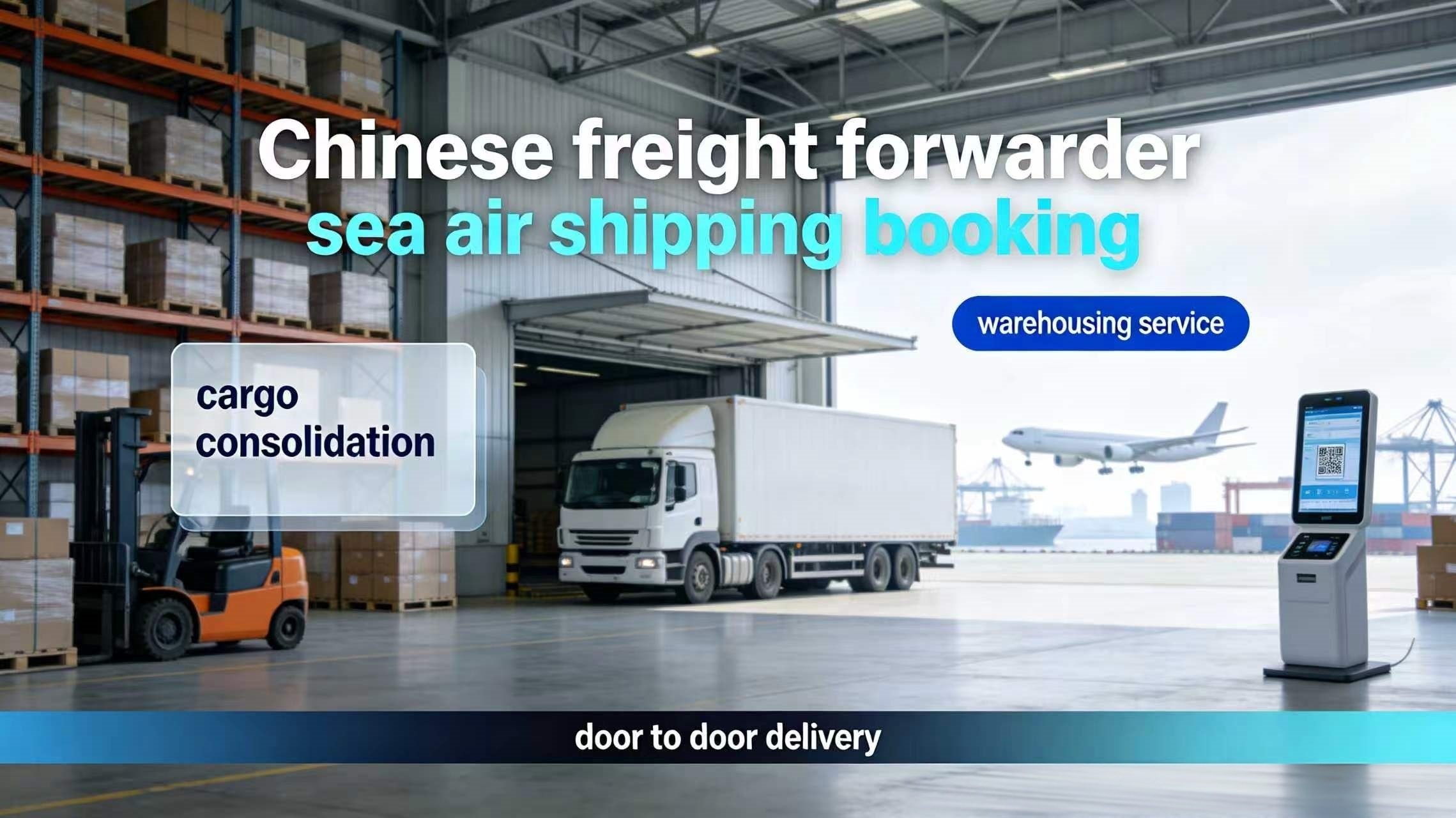 Secure Chinese Freight Forwarder Sea And Air Shipping Door To Door Delivery Full Online Tracking