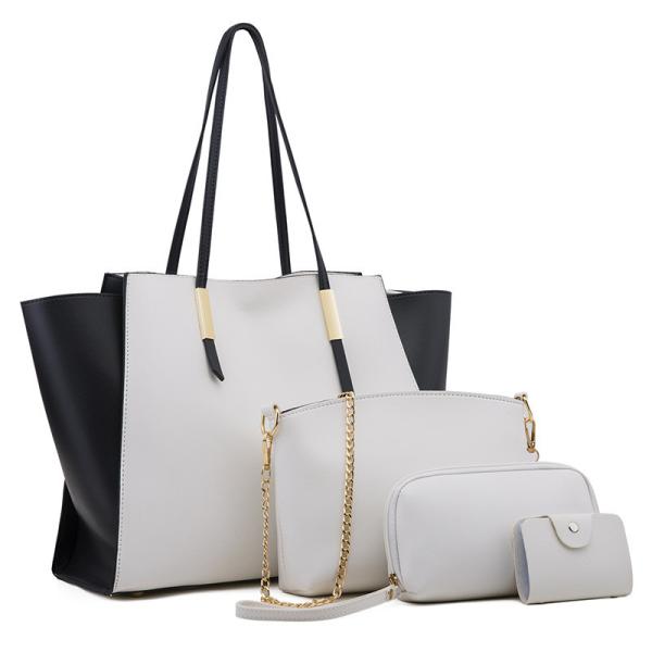 Customized Logo Fashion Simple Mother Bag Three-piece Portable Tote Bag for Fashion