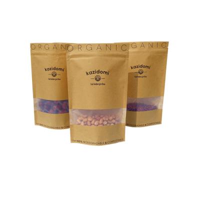 Stand Up 3.5*5.5 Inches k Paper Bag Food Storage With Window