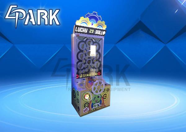 Coin Operated Lucky Lottery Ball Machine / Lottery Ticket Game Machine