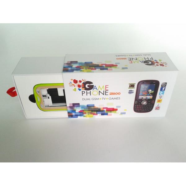 Offset Printing Electronics Packaging Boxes, Coated Paper Cell Phone Packaging