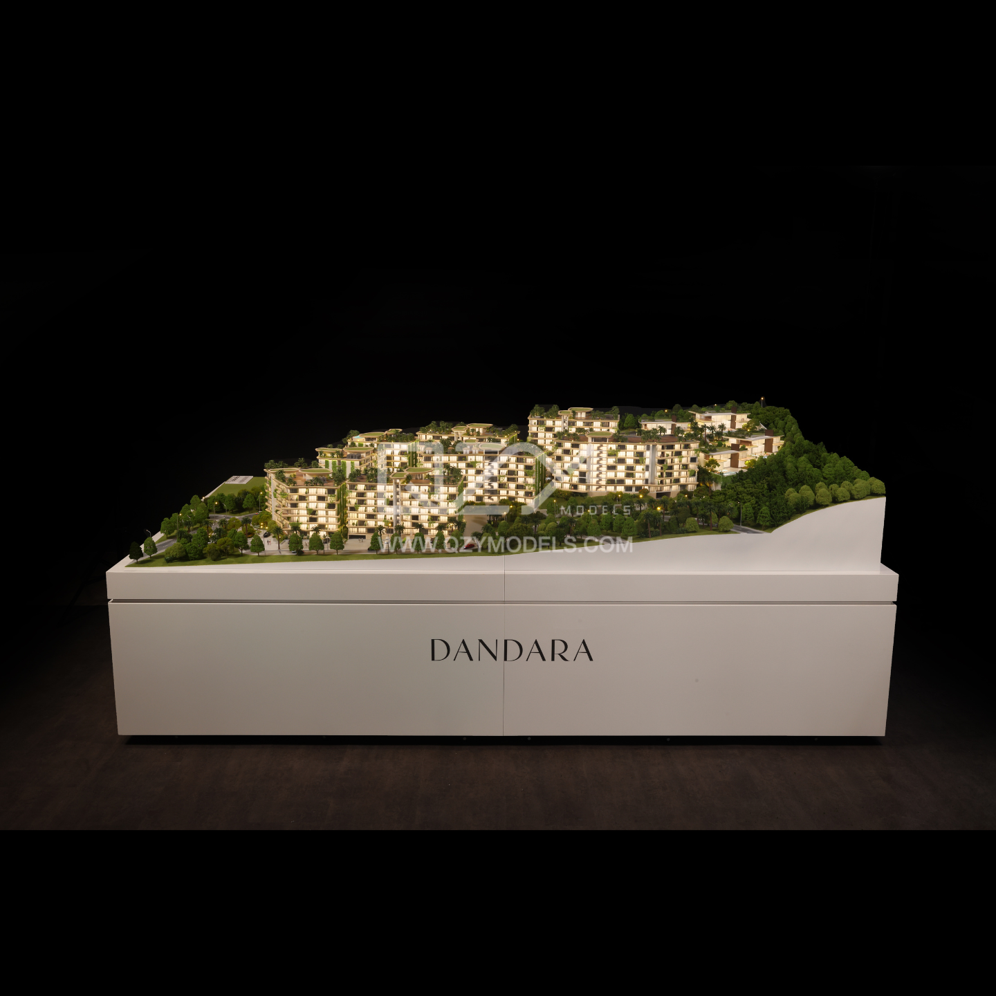 1:100 Scale DANDARA Mountain Eco-Residential Architectural Scale Model with Full Lighting