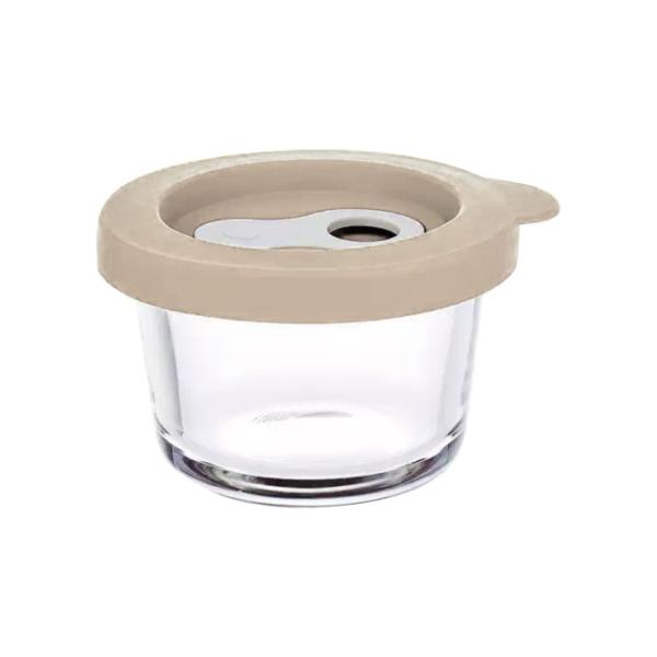 Mini Glass Food Container Small Glass Food Container with 120ml 130ml 160ml Capacity and High Borosilicate Glass