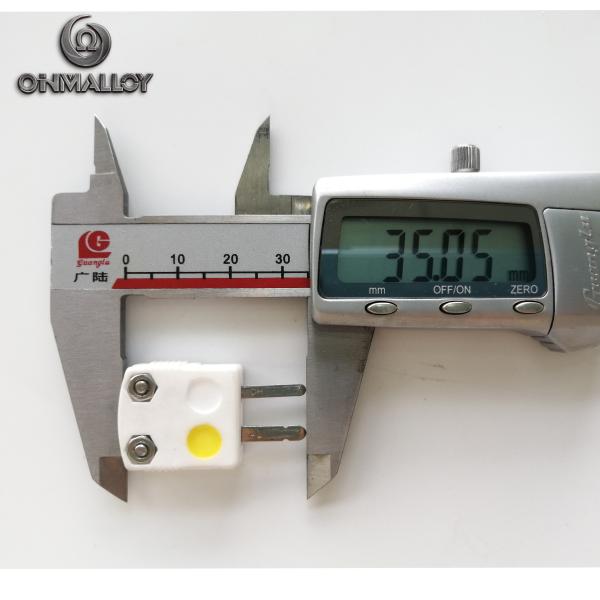 Male Jack K Type Ceramic 500℃ Thermocouple Connector Fast Response High Accuracy