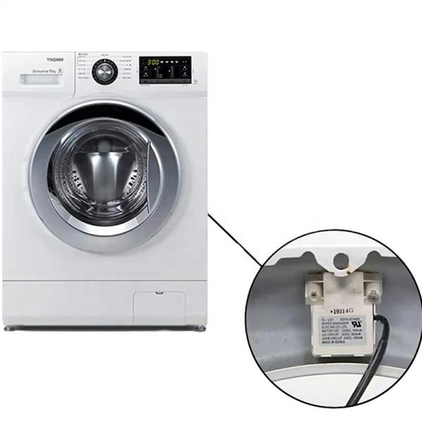 Surmount EBF61674802 Conmutador de cerradura de la puerta de la lavadora para LG Negro Original Blanco