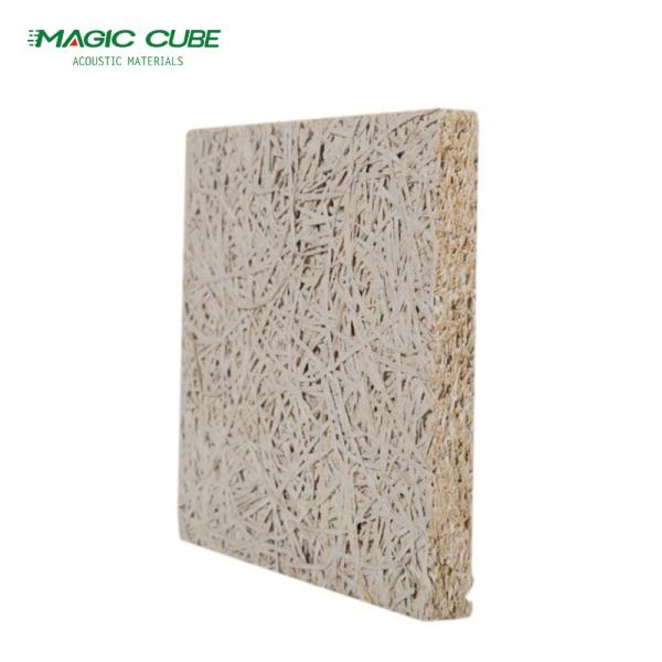 Eco Friendly Wood Wool Insulation Boards Fireproof Wood Fiber Panels Customized