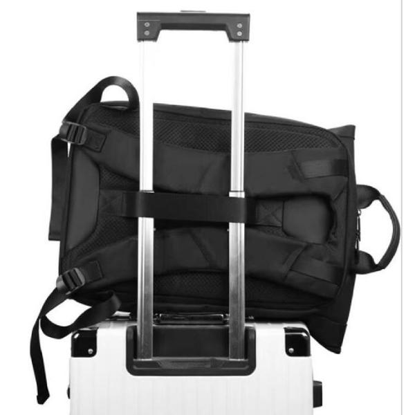 Nylon Roll Top Tuck Pack Rucksack With Buckle Cover Large Capacity Outdoor Travel Business Laptop Backpack