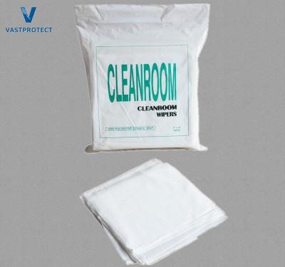120GSM Lint Free 100% Polyester Cleanroom Wipers for Electronic Industry Customizable
