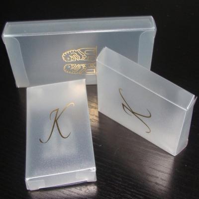 Caixa de embalagem de produtos cosméticos de perfume PET dobrável PVC PP plástico transparente
