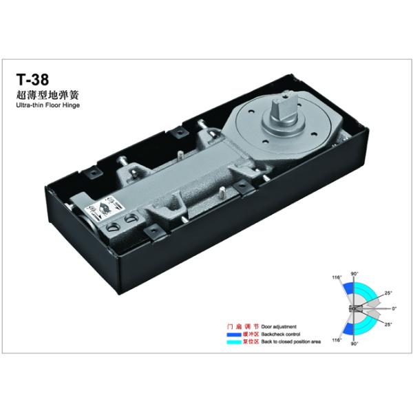 Floor Hinge T-38, color:black or blue, casting iron,  weight capacity 110kgs,
