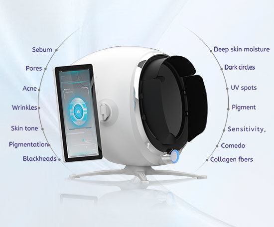 Industrial AI Skin Diagnosis System With 9 Spectral Imaging For Clinics Max Model
