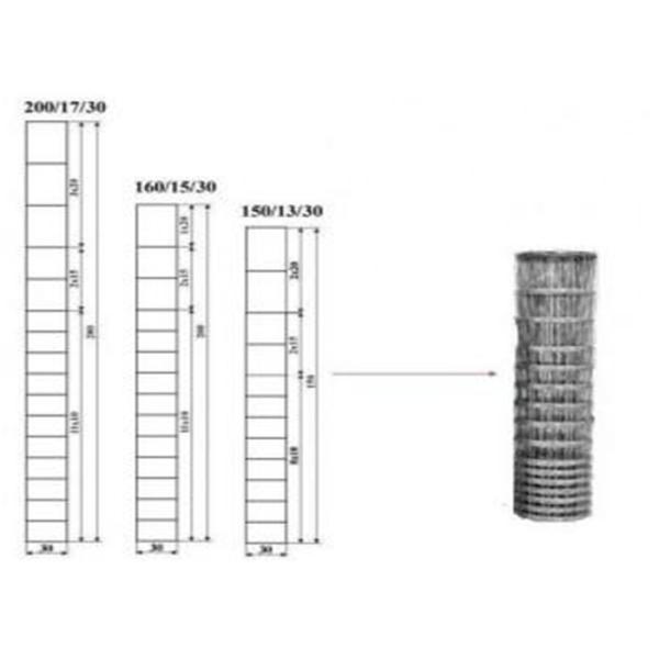 Grassland   Wire Mesh Fence , Animal Farm Field Small Square Wire Fencing  For Cow