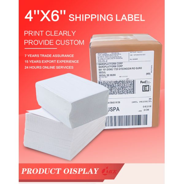 BPA Free Thermal Shipping Label 100mm x 150mm for Parcel / Carton