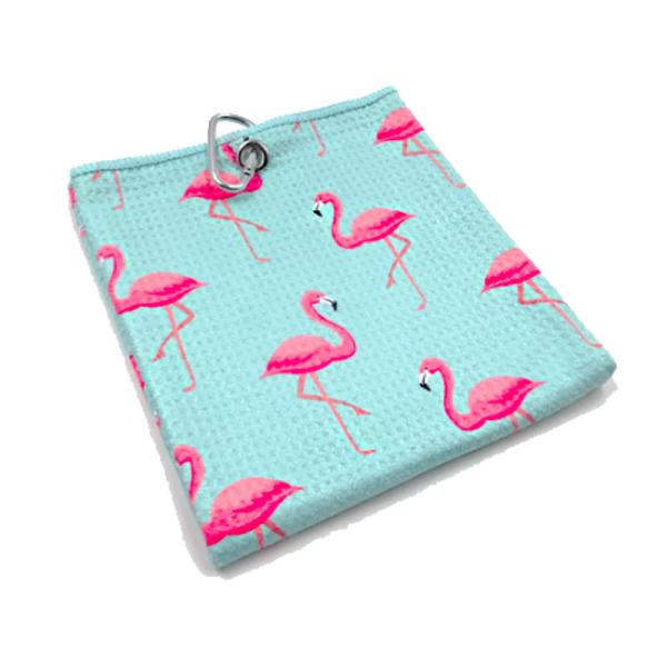 40 X 40CM Microfibre Noir Polyester et Polyamide Waffle serviettes de golf Triplié pour la sublimation