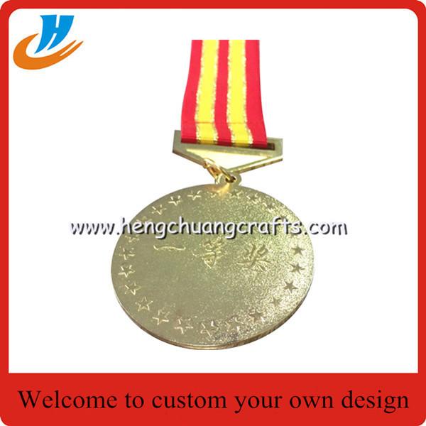 Gold medals medallion with custom,physical culture sports gold medals