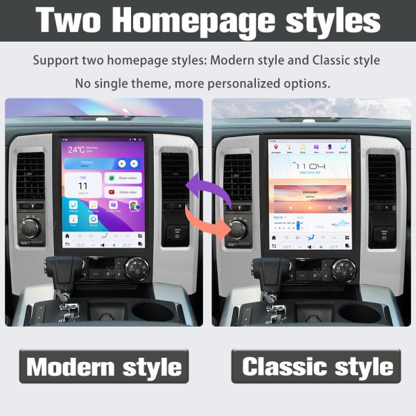 Android 11 Head Unit For Dodge Ram 2008 - 2011 12.1inch Screen