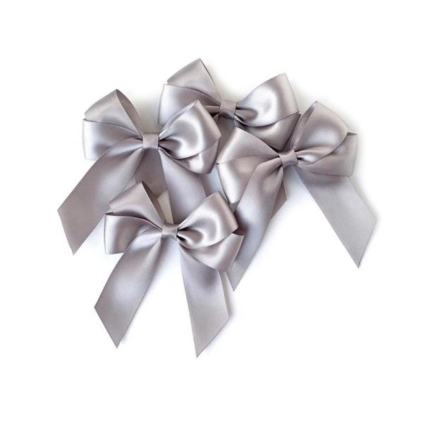 Красная предварительно завязанная сатинная ленточная дуга для упаковки подарочной коробки